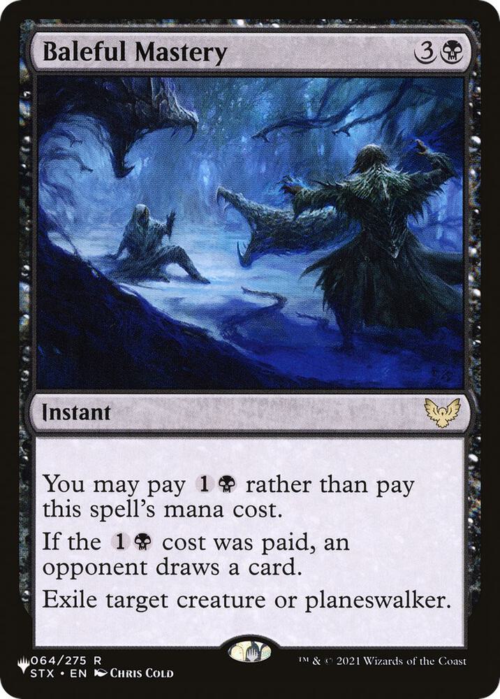 Baleful Mastery 064/275 card from The List Reprints
