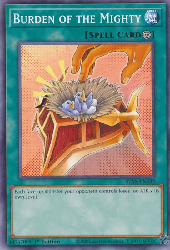 Burden of the Mighty STAX-EN032 card from 2-Player Starter Set