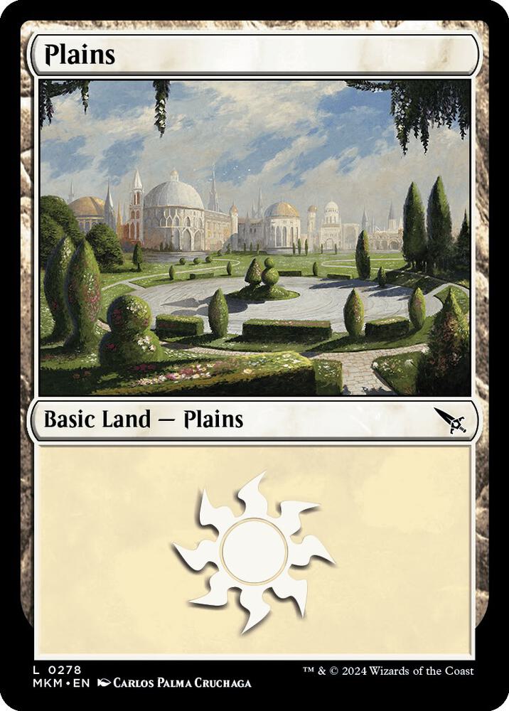 Plains 278 card from Murders at Karlov Manor