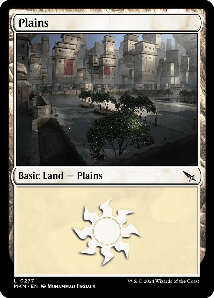 Plains 277 card from Murders at Karlov Manor