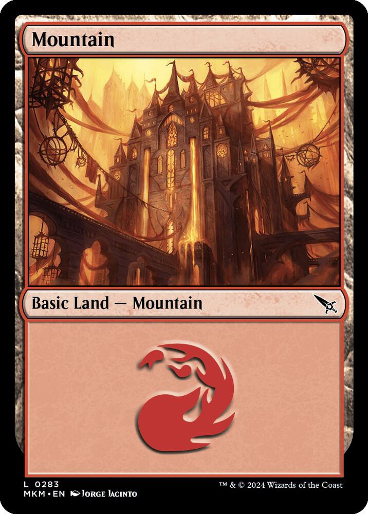Mountain 283 card from Murders at Karlov Manor