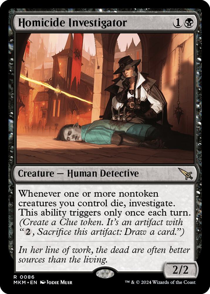 Homicide Investigator 86 card from Murders at Karlov Manor