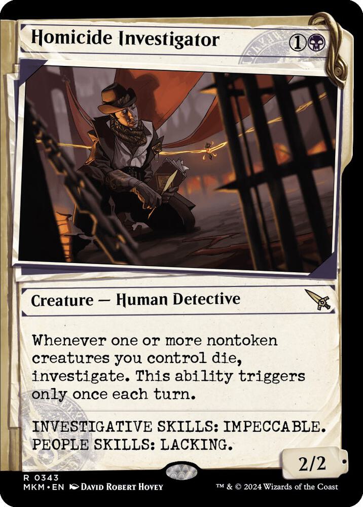 Homicide Investigator (Showcase) 343 card from Murders at Karlov Manor