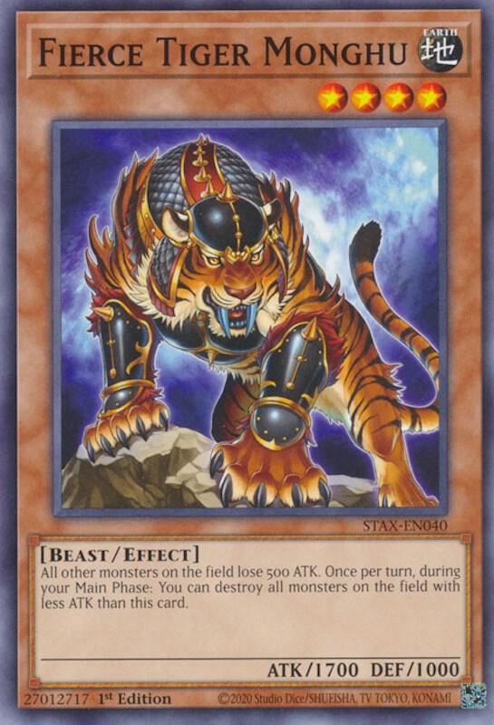 Fierce Tiger Monghu STAX-EN040 card from 2-Player Starter Set
