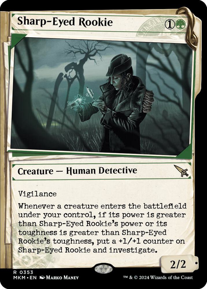 Sharp-Eyed Rookie (Showcase) 353 card from Murders at Karlov Manor