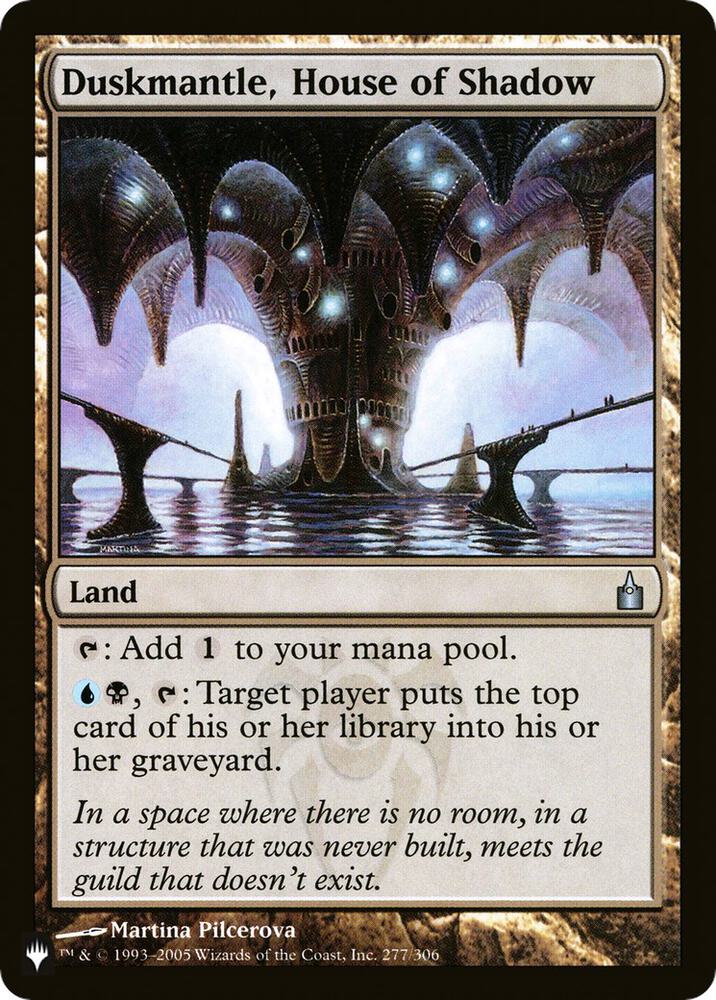Duskmantle, House of Shadow 277/306 card from The List Reprints