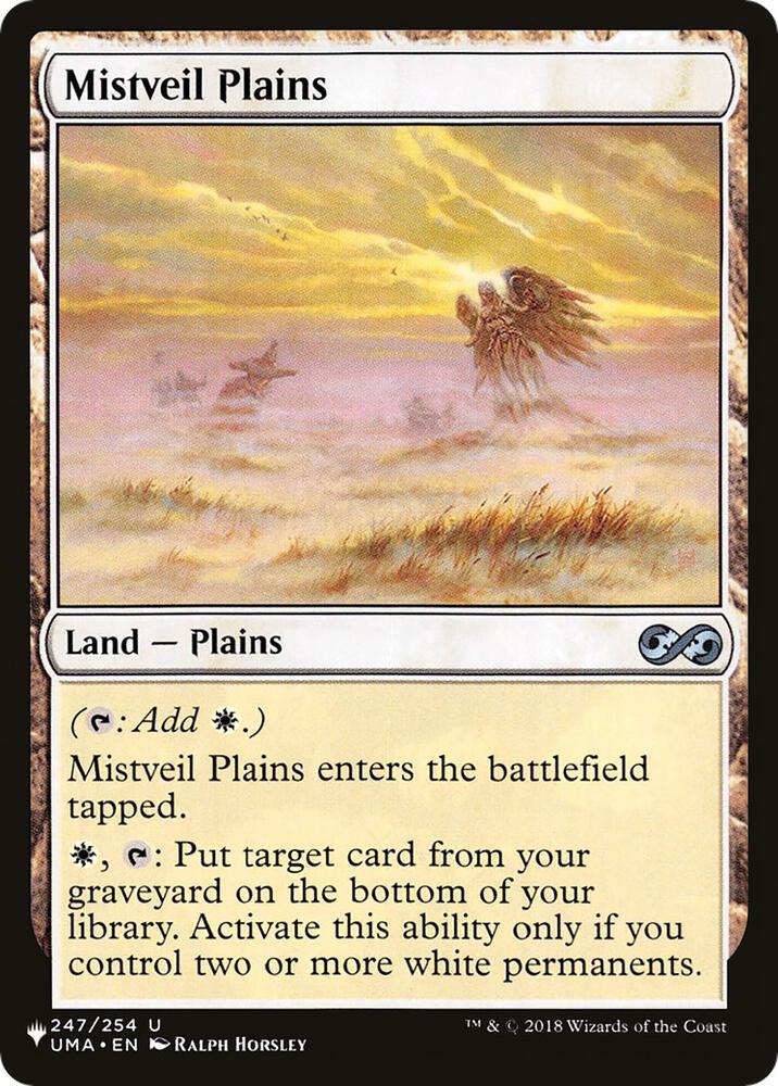 Mistveil Plains 247/254 card from The List Reprints