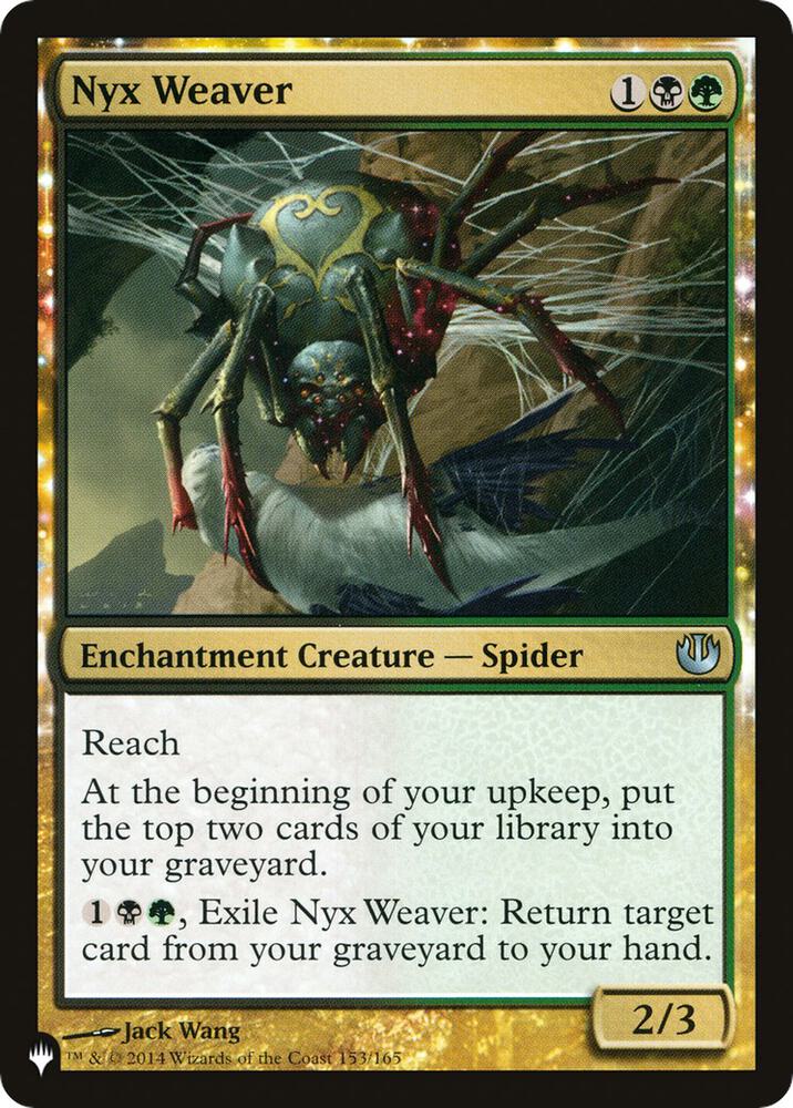Nyx Weaver 153/165 card from The List Reprints
