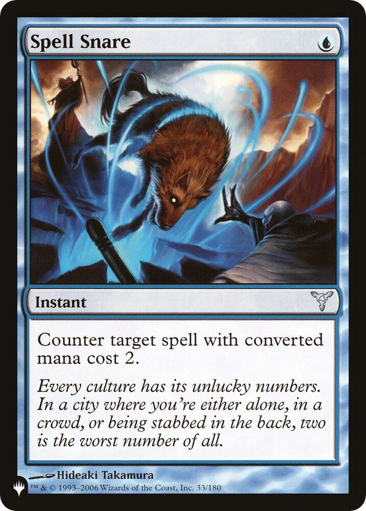 Spell Snare 33/180 card from The List Reprints