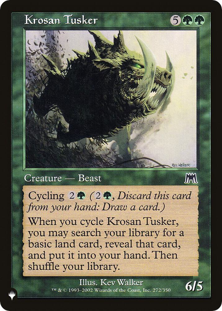 Krosan Tusker (ONS) 272/350 card from The List Reprints