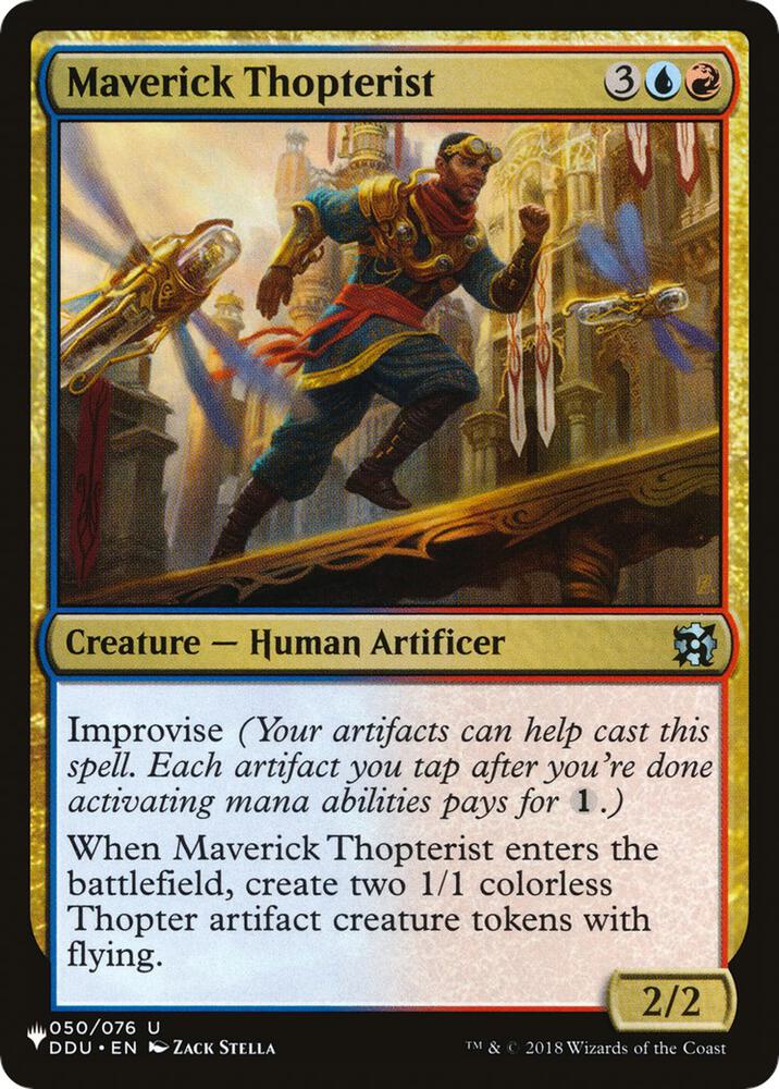 Maverick Thopterist (DDU) 050/076 card from The List Reprints