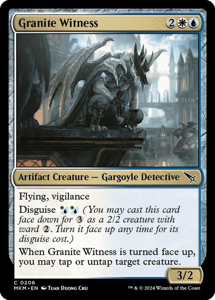 Granite Witness 206 card from Murders at Karlov Manor
