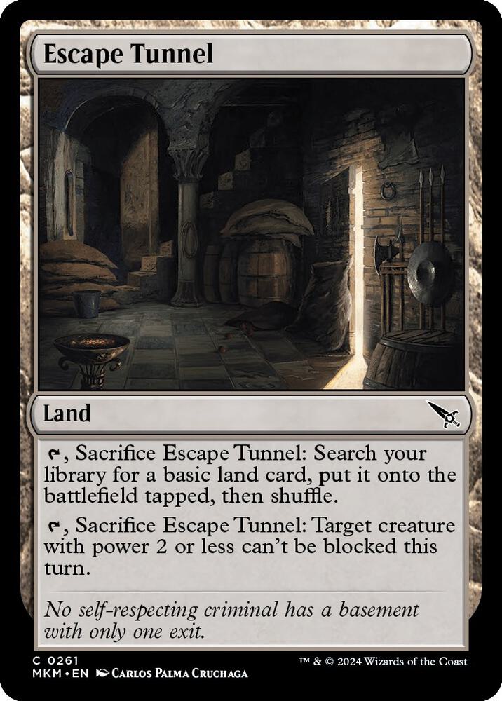 Escape Tunnel 261 card from Murders at Karlov Manor