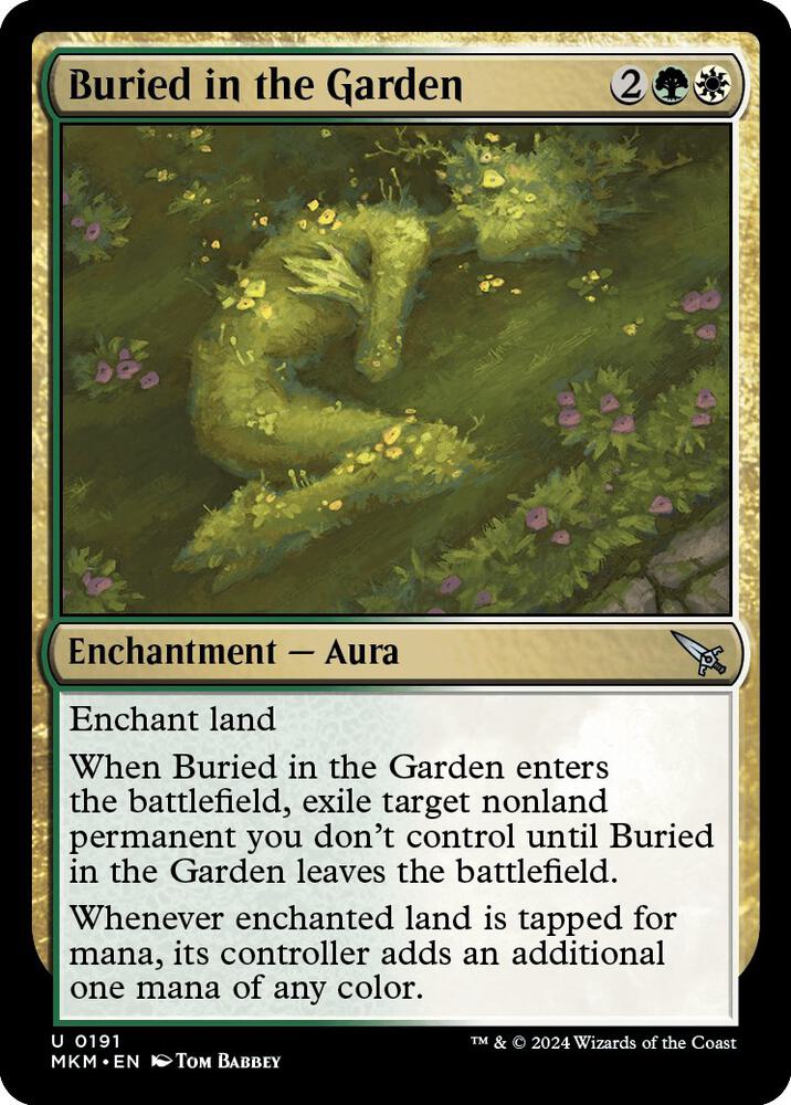 Buried in the Garden 191 card from Murders at Karlov Manor