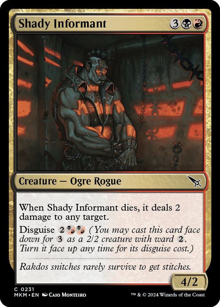 Shady Informant 231 card from Murders at Karlov Manor