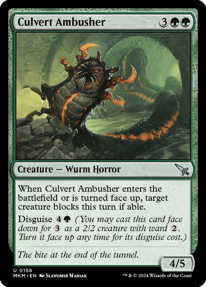 Culvert Ambusher 158 card from Murders at Karlov Manor