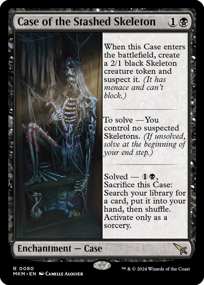 Case of the Stashed Skeleton 80 card from Murders at Karlov Manor