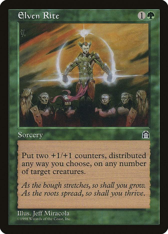 Elven Rite card from Stronghold