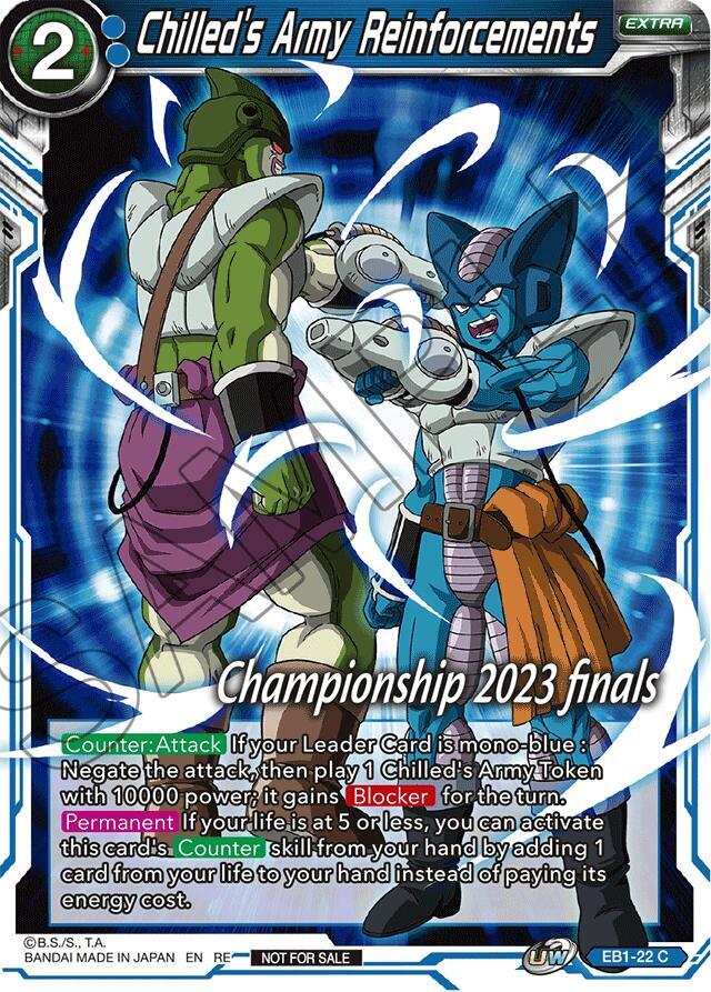Chilled's Army Reinforcements (2023 Championship Finals Celebration Pack) EB1-22 card from Tournament Promotion Cards