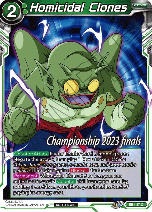 Homicidal Clones (2023 Championship Finals Celebration Pack) EB1-37 card from Tournament Promotion Cards