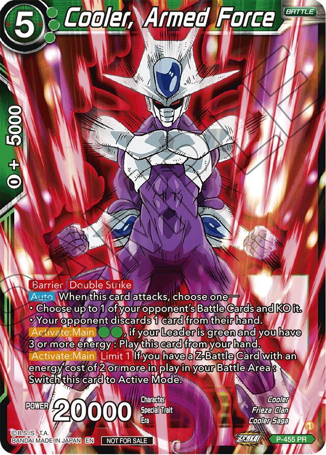 Cooler, Armed Force (Championship 2023 Reward Pack) P-455 card from Tournament Promotion Cards