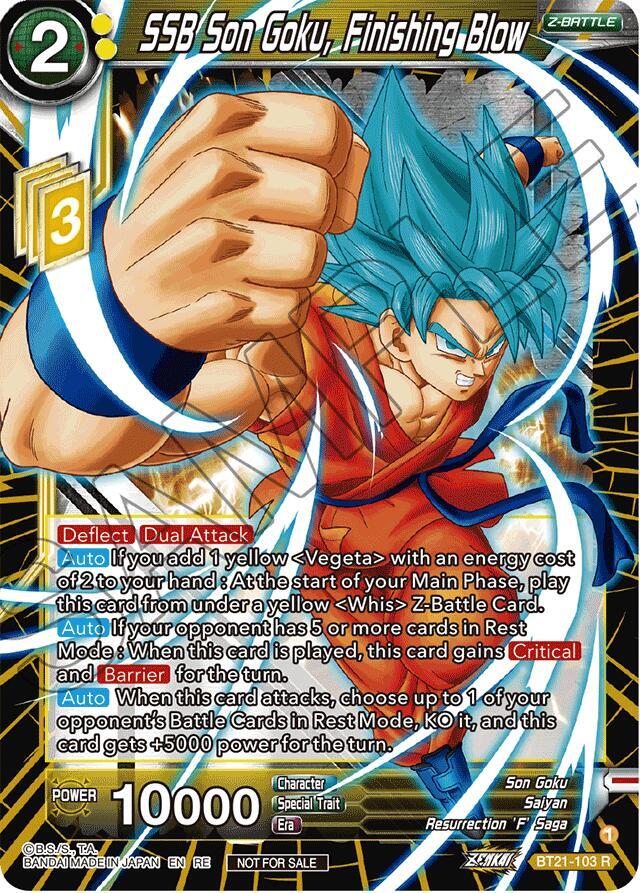 SSB Son Goku, Finishing Blow (2023 Championship Finals Zenkai Premium Pack) BT21-103 card from Tournament Promotion Cards
