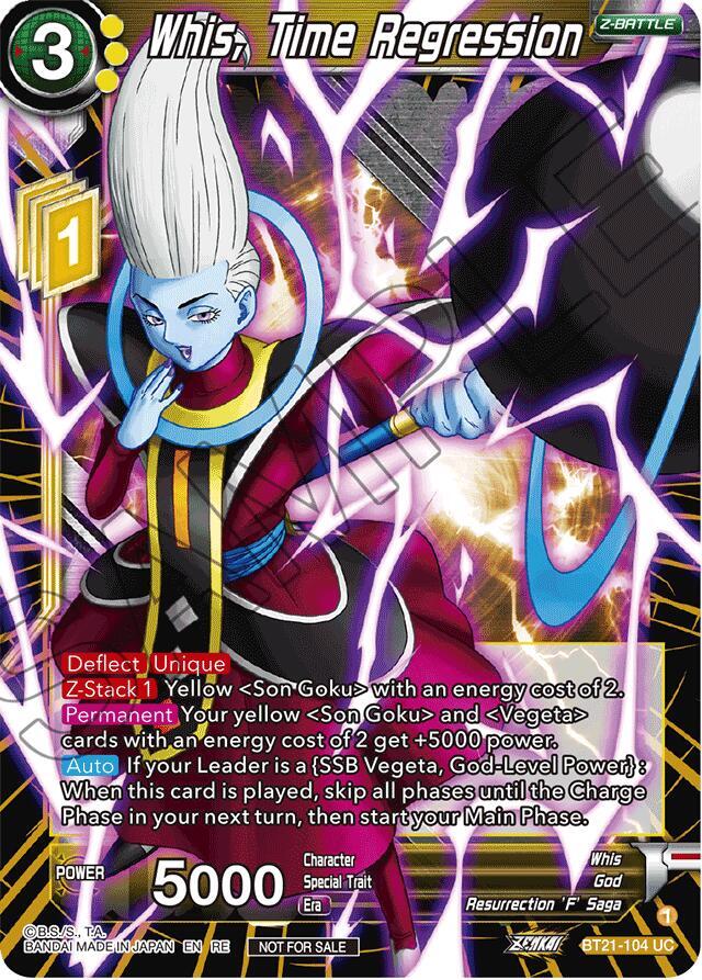 Whis, Time Regression (2023 Championship Finals Zenkai Premium Pack) BT21-104 card from Tournament Promotion Cards