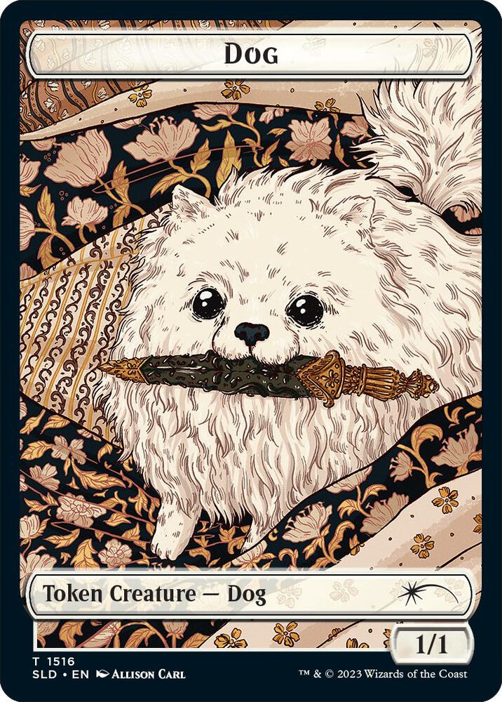 Dog // Cat Double-Sided Token 1516 // 1517 card from Secret Lair Drop Series