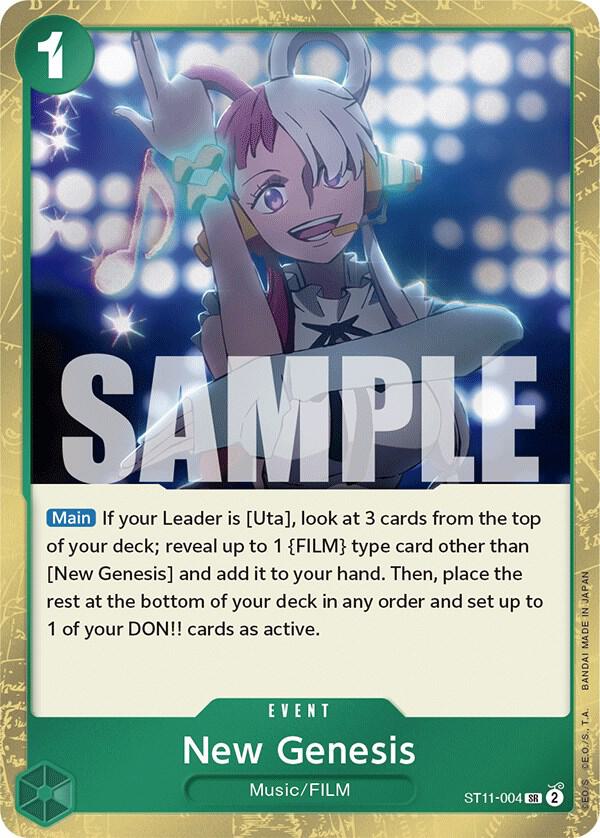 New Genesis ST11-004 card from Starter Deck 11: Uta