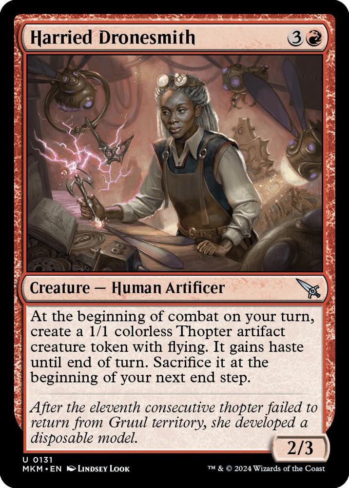 Harried Dronesmith 131 card from Murders at Karlov Manor