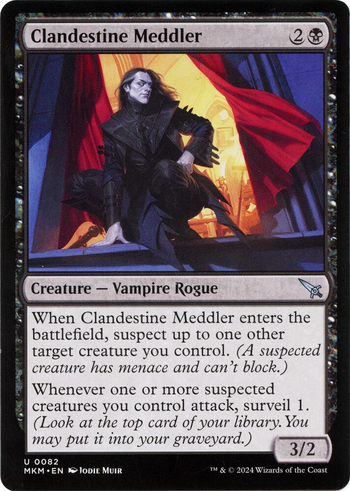 Clandestine Meddler (a) 82 card from Murders at Karlov Manor