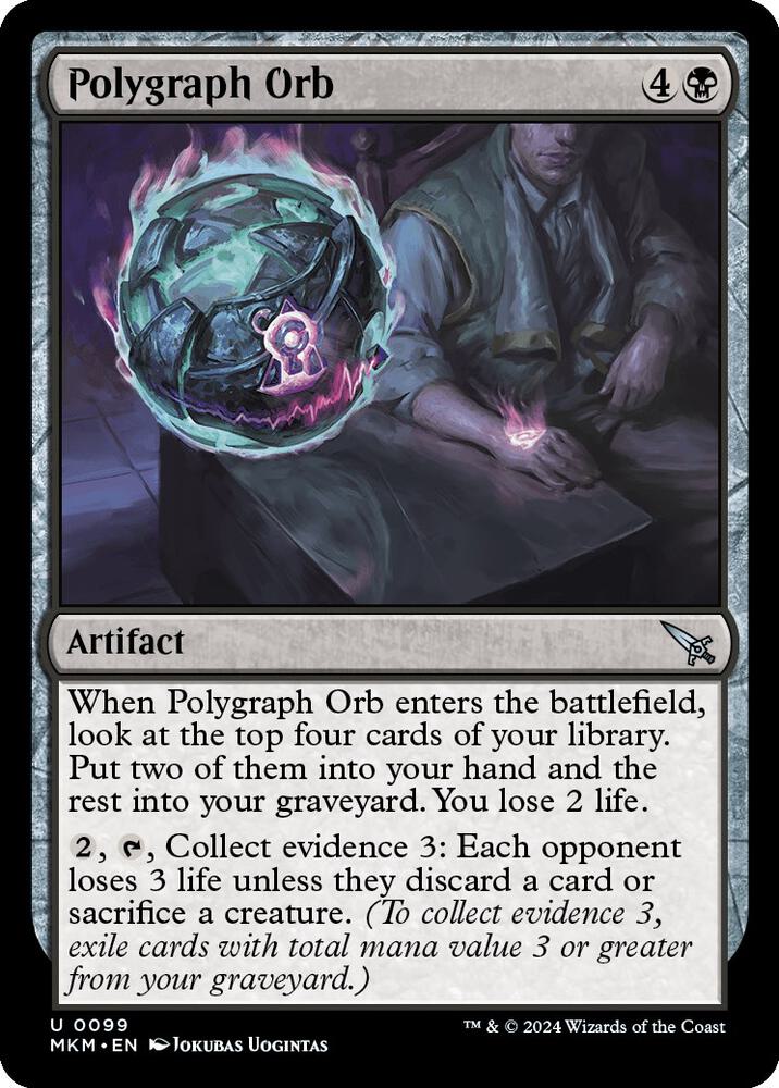 Polygraph Orb 99 card from Murders at Karlov Manor