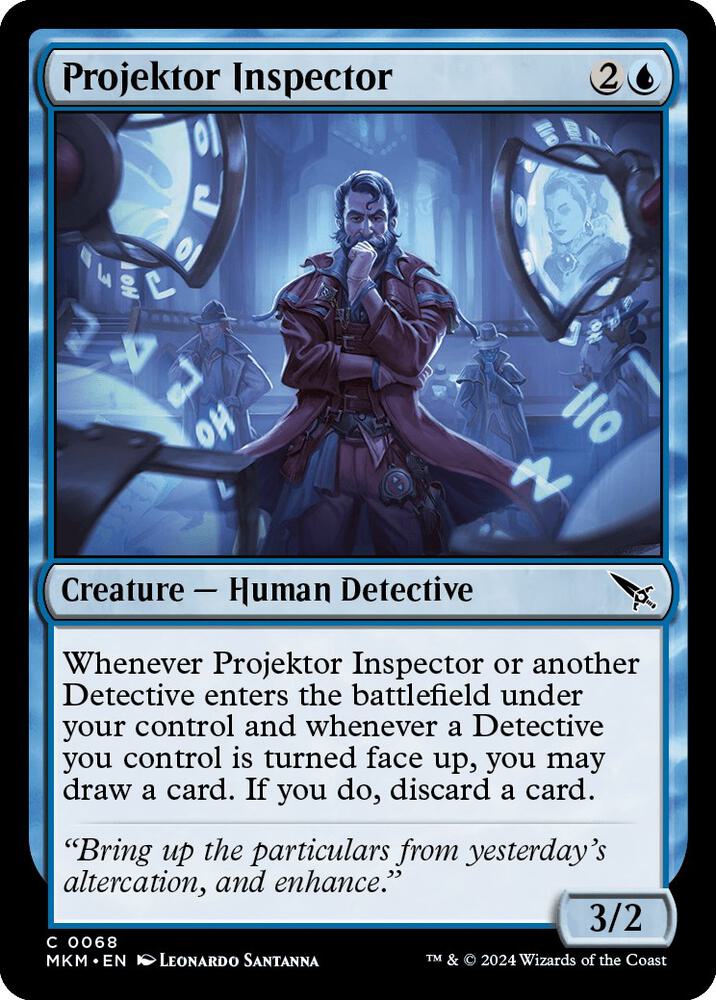 Projektor Inspector 68 card from Murders at Karlov Manor