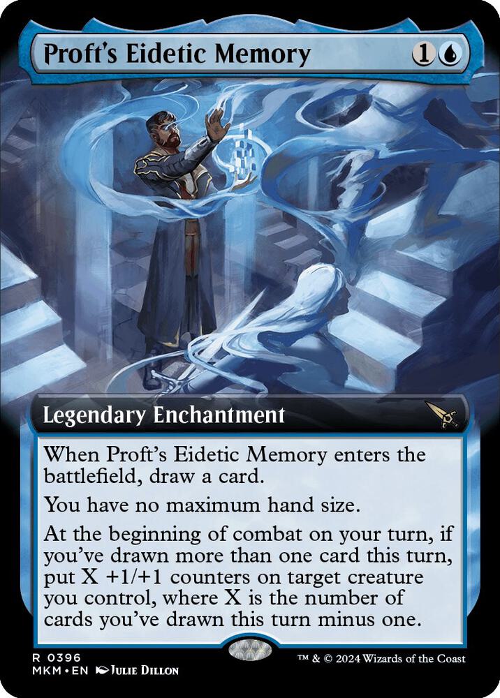 Proft's Eidetic Memory (Extended Art) 396 card from Murders at Karlov Manor