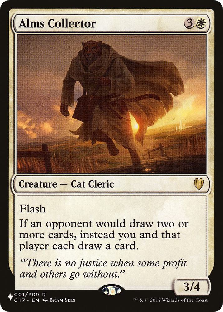 Alms Collector 001/309 card from The List Reprints