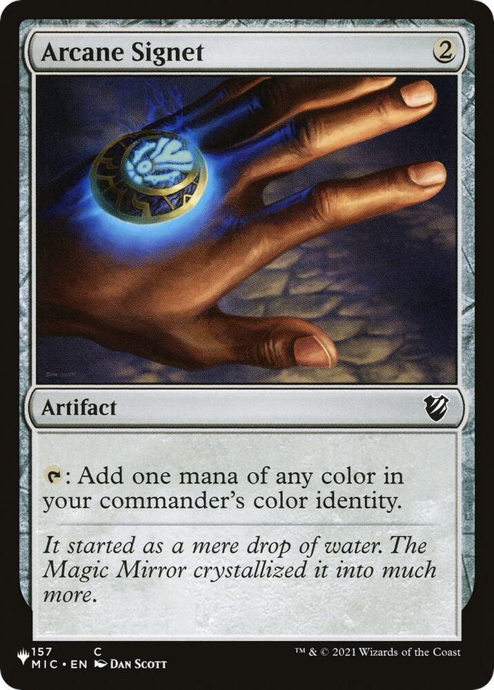 Arcane Signet (MIC) 157/038 card from The List Reprints
