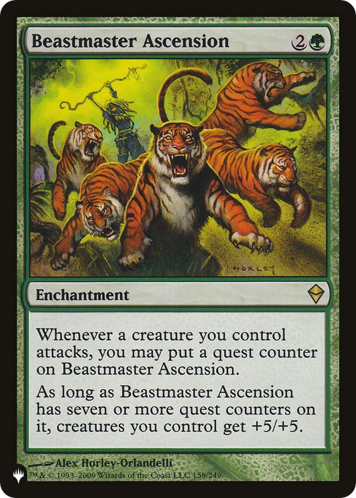 Beastmaster Ascension (ZEN) 159/249 card from The List Reprints