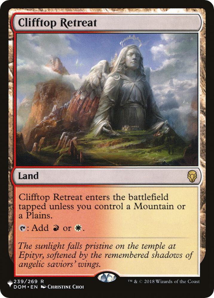 Clifftop Retreat 239/269 card from The List Reprints