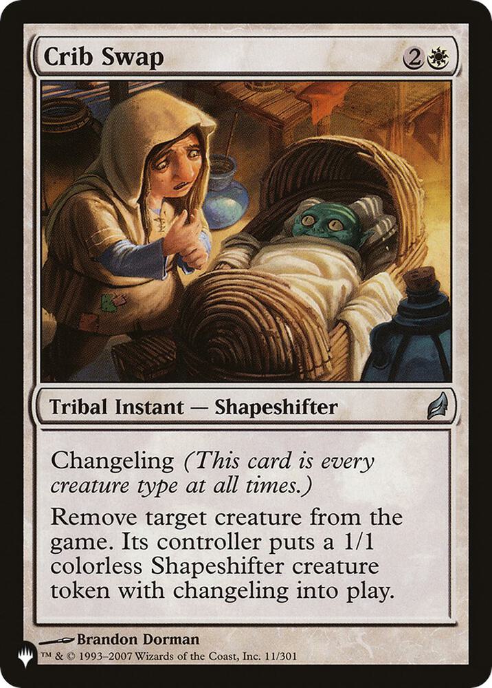 Crib Swap (LRW) 11/301 card from The List Reprints