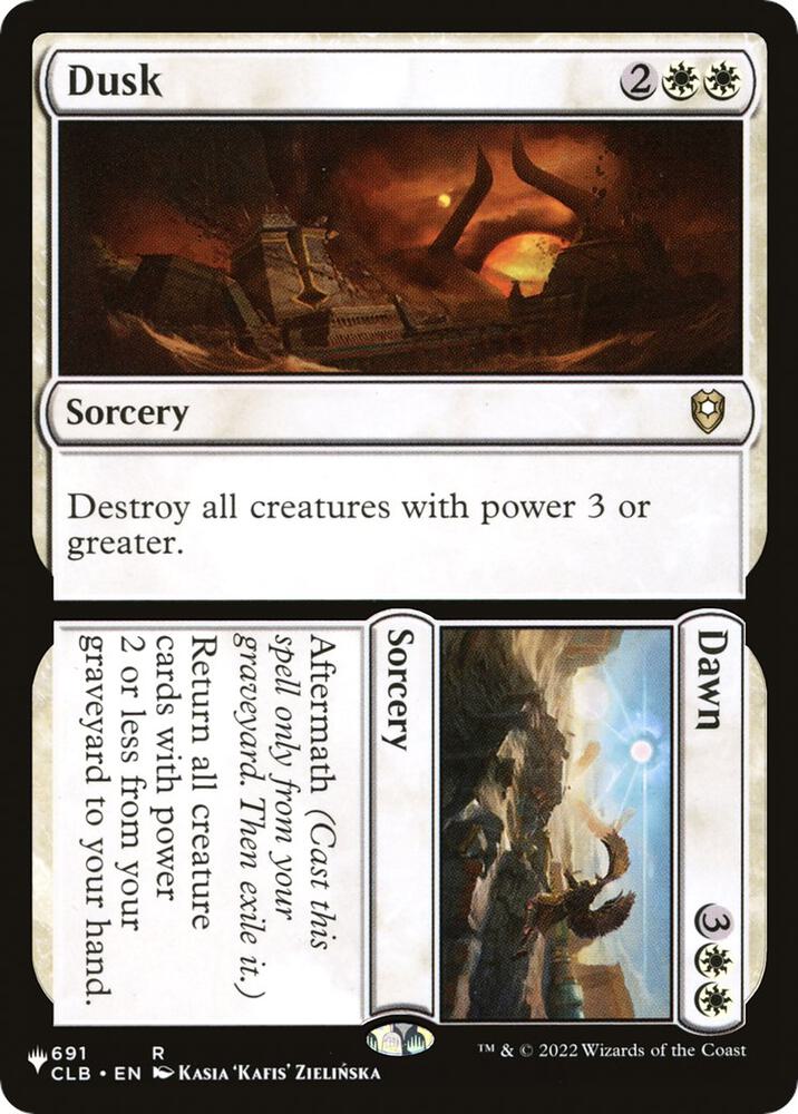 Dusk // Dawn 691 card from The List Reprints