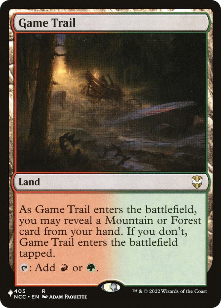 Game Trail 405/093 card from The List Reprints