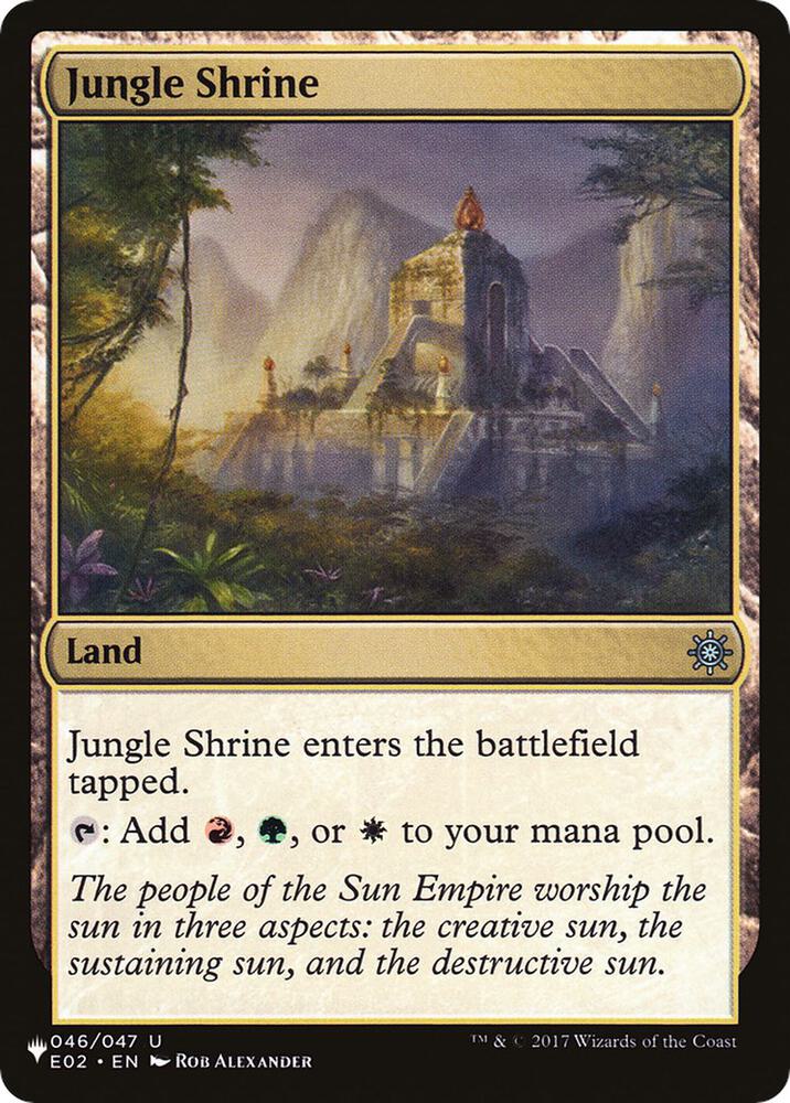 Jungle Shrine (E02) 046/047 card from The List Reprints