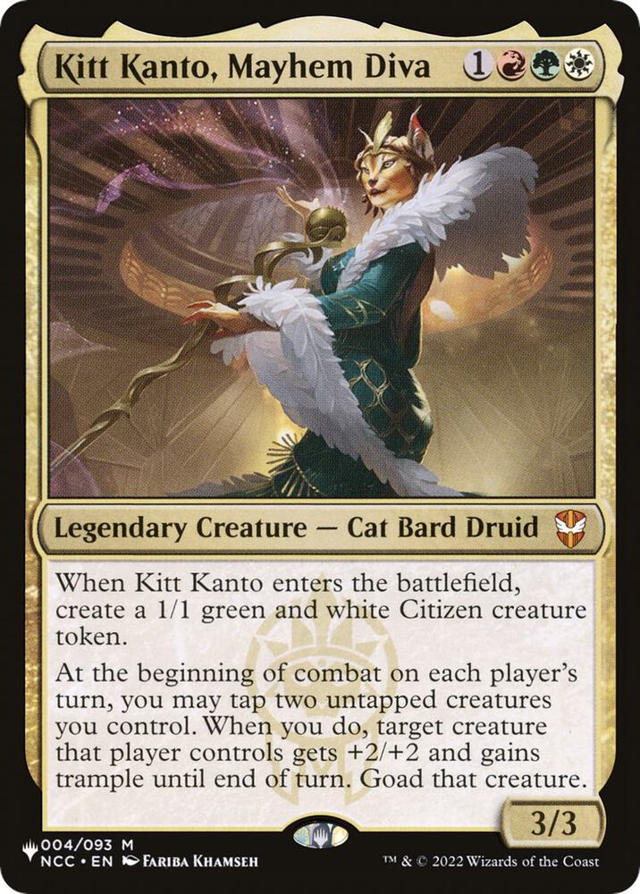 Kitt Kanto, Mayhem Diva 004/093 card from The List Reprints