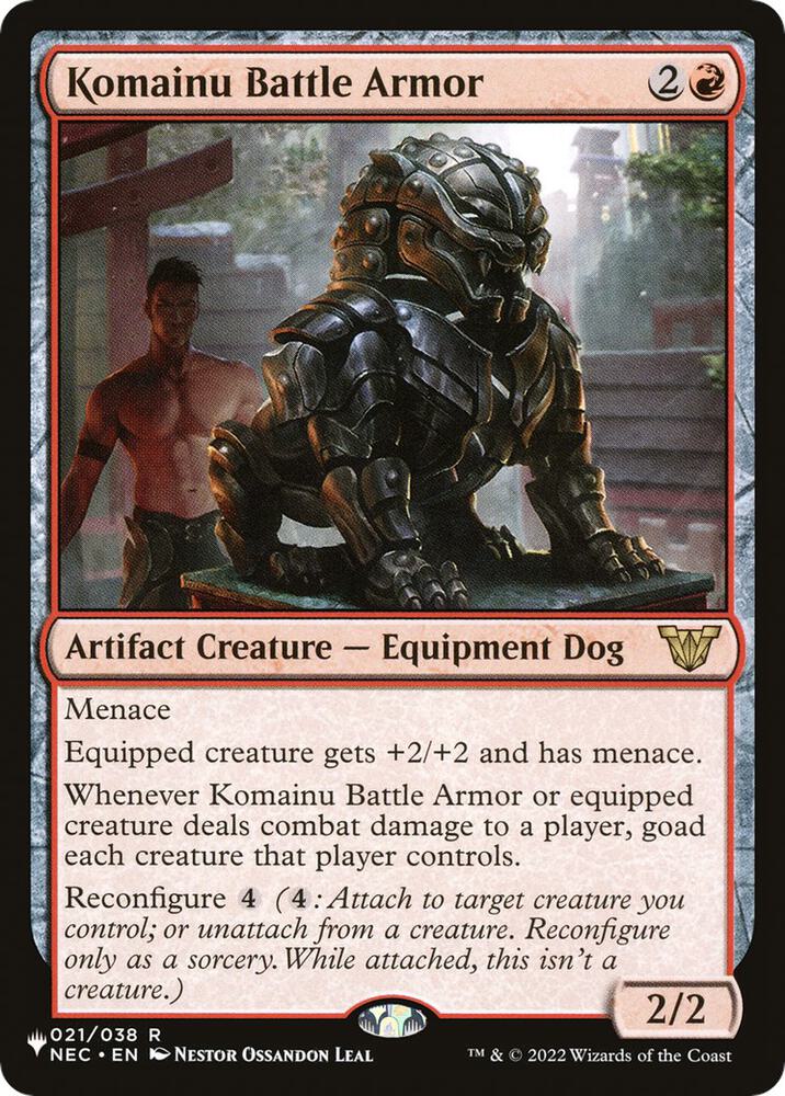 Komainu Battle Armor 021/038 card from The List Reprints