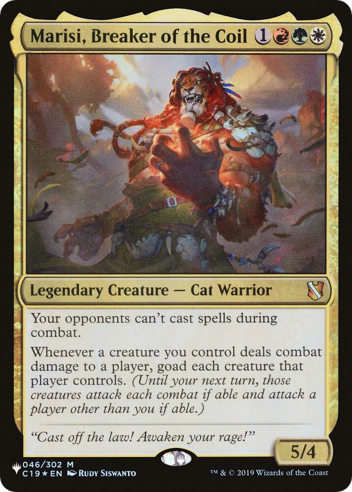 Marisi, Breaker of the Coil 046/302 card from The List Reprints