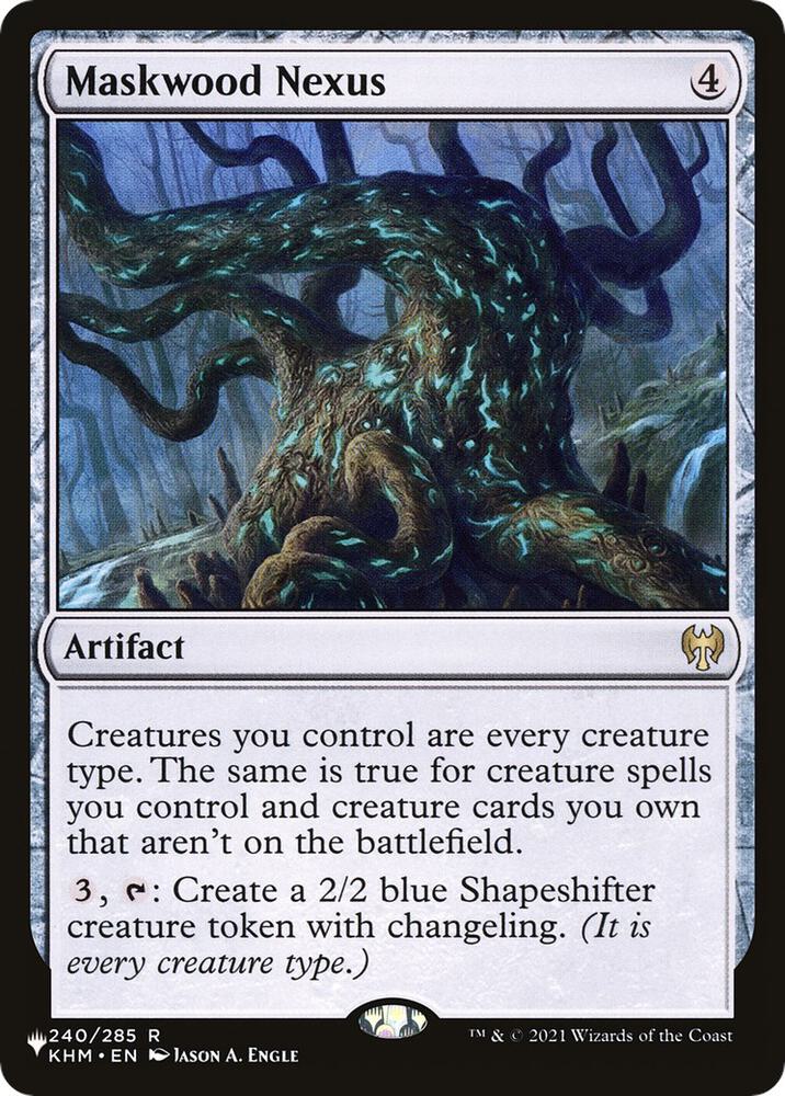 Maskwood Nexus 240/285 card from The List Reprints