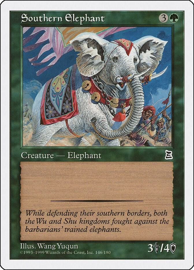 Southern Elephant 146 card from Portal Three Kingdoms