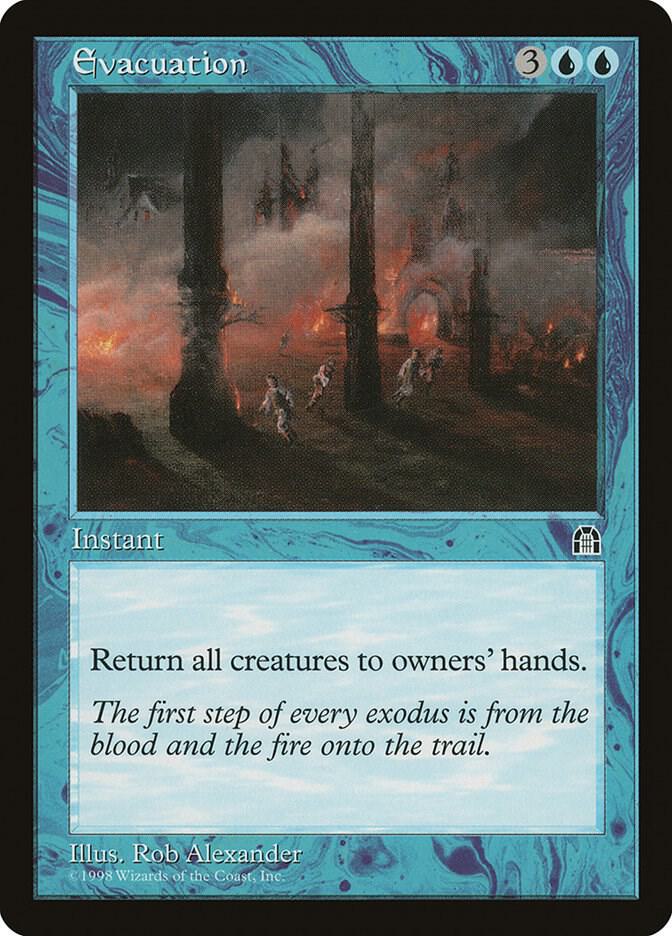 Evacuation card from Stronghold
