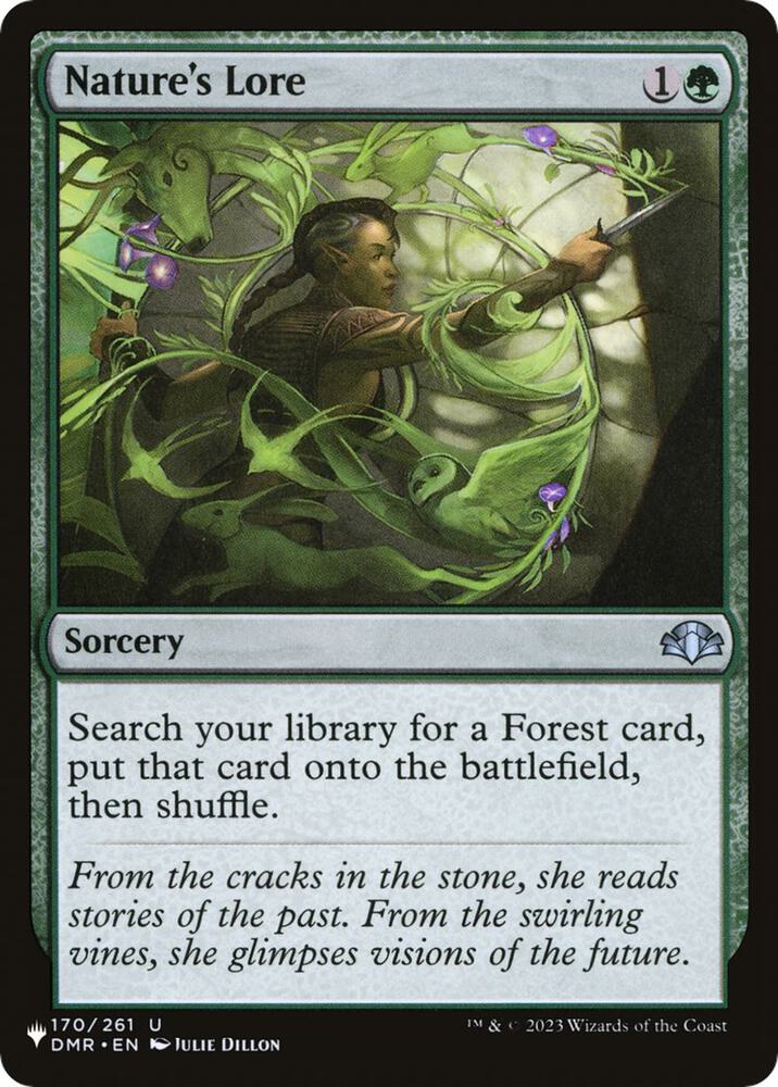 Nature's Lore (DMR) 170/261 card from The List Reprints
