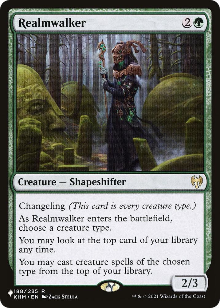 Realmwalker 188 card from The List Reprints